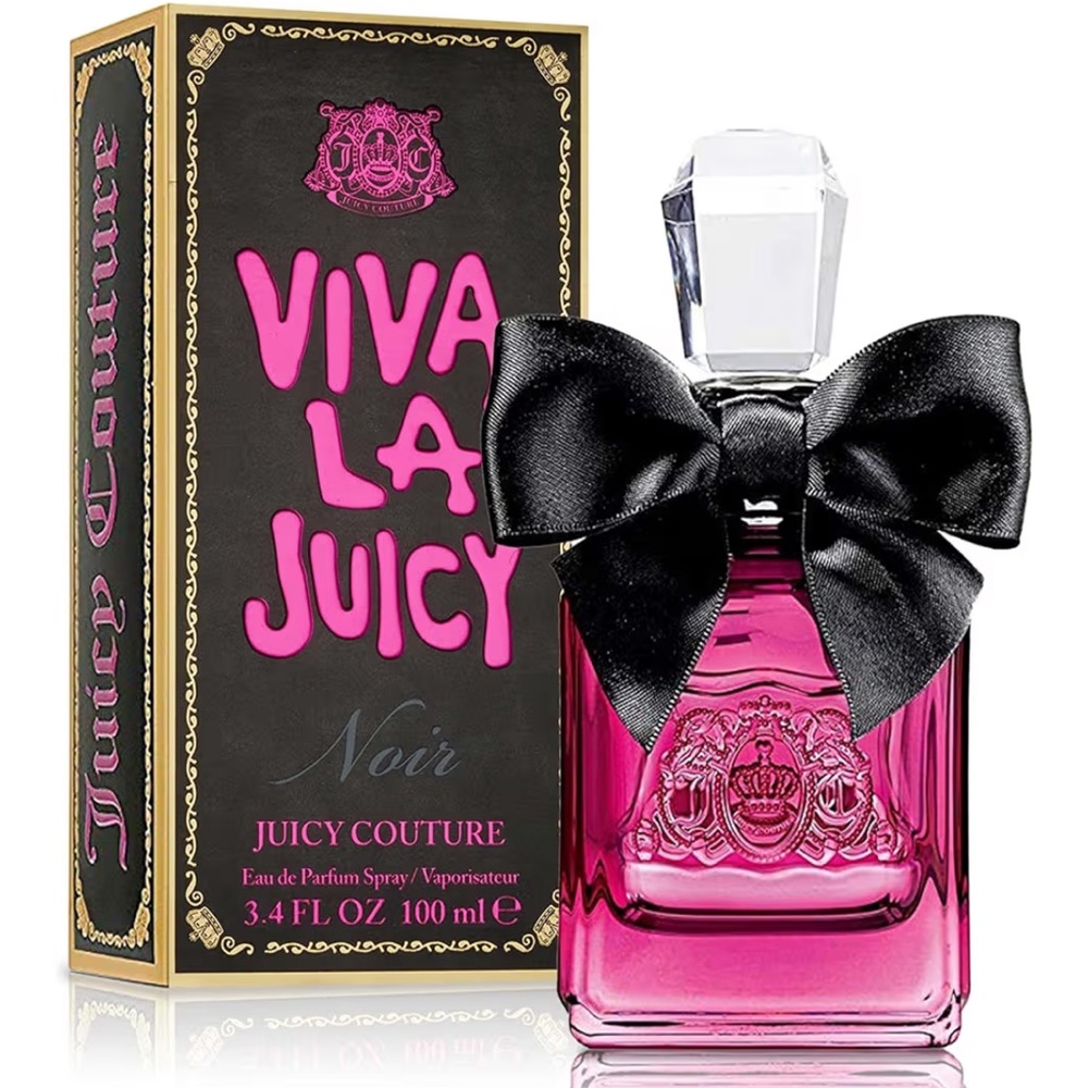Juicy Couture Viva La Juicy Noir Perfume - Pink with Black Bow 1.7fl oz